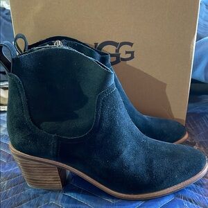 UGG Women's Black Suede Ankle Boots